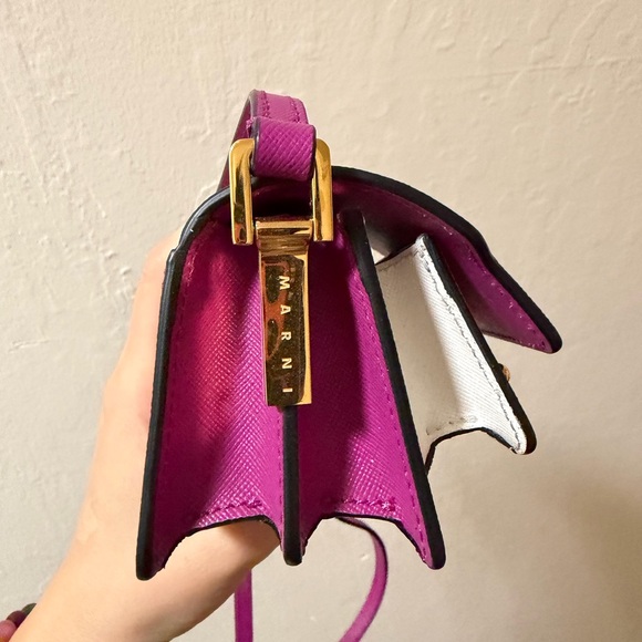 Pink & White Nano Tri Trunk Shoulder Bag - Picture 4 of 11